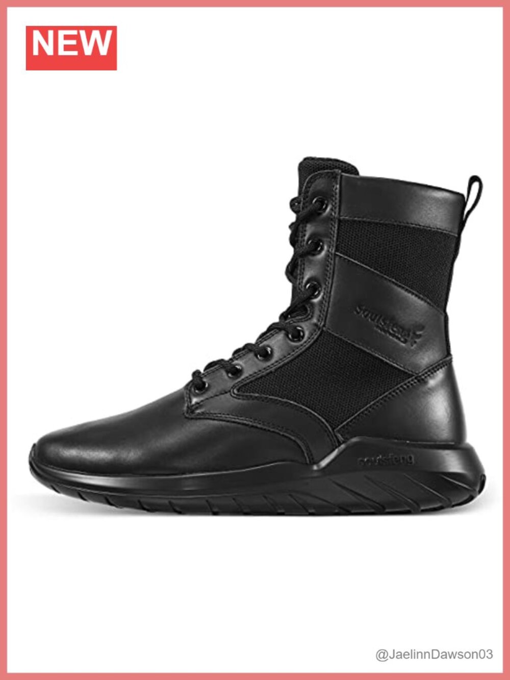 Lightweight Tactical Boots with Side Zipper, Breathable Military Hiking Booties